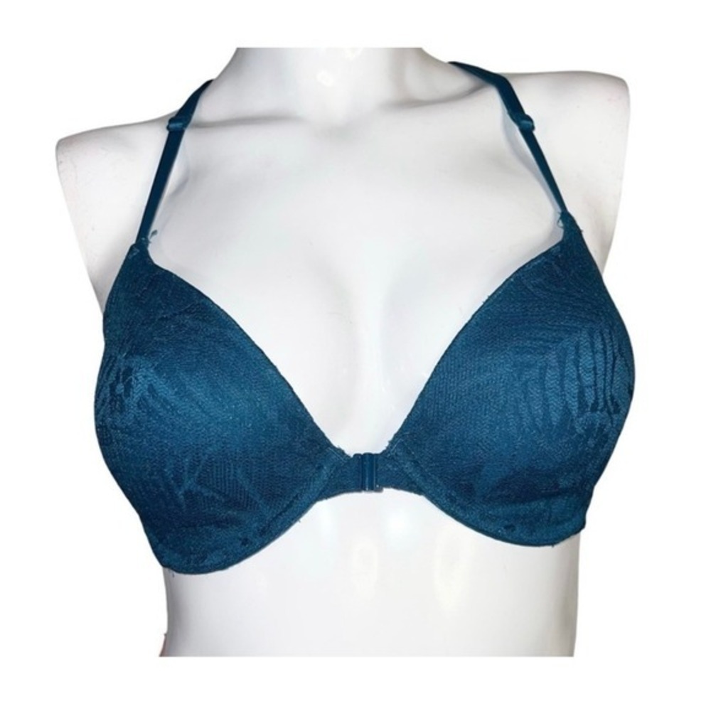 PINK Victoria's Secret Blue Lace Razor Back‎ Bra